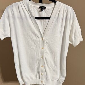 Talbots Cream Button‎ Down Shirt